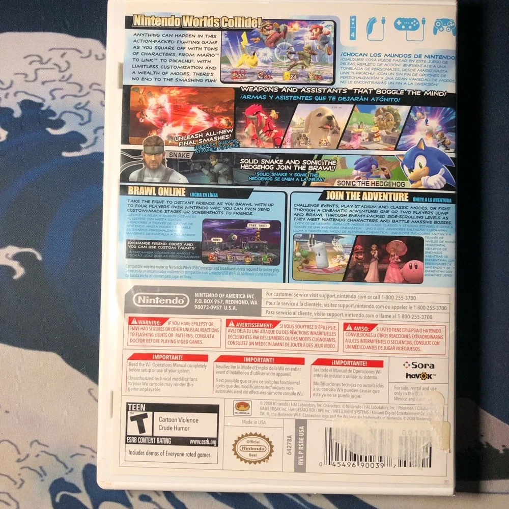 Nintendo Super Smash Bros. Brawl Disc for Wii